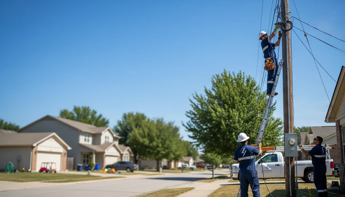 Residential electrician providing installation services in Marquette, KS